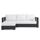 Modway Tahoe 2-Piece Outdoor Patio Powder-Coated Aluminum Left-Facing Chaise Sectional Sofa Set
