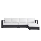 Modway Tahoe 3-Piece Outdoor Patio Powder-Coated Aluminum Right-Facing Chaise Sectional Sofa Set