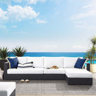 Modway Tahoe 3-Piece Outdoor Patio Powder-Coated Aluminum Right-Facing Chaise Sectional Sofa Set