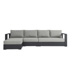 Modway Tahoe 3-Piece Outdoor Patio Powder-Coated Aluminum Left-Facing Chaise Sectional Sofa Set