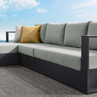 Modway Tahoe 3-Piece Outdoor Patio Powder-Coated Aluminum Left-Facing Chaise Sectional Sofa Set
