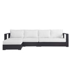 Modway Tahoe 3-Piece Outdoor Patio Powder-Coated Aluminum Left-Facing Chaise Sectional Sofa Set