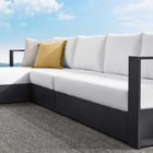 Modway Tahoe 3-Piece Outdoor Patio Powder-Coated Aluminum Left-Facing Chaise Sectional Sofa Set