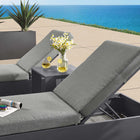 Modway Tahoe 3-Piece Outdoor Patio Powder-Coated Aluminum Chaise Lounge Set