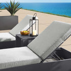 Modway Tahoe 3-Piece Outdoor Patio Powder-Coated Aluminum Chaise Lounge Set