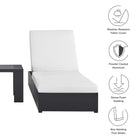 Modway Tahoe 3-Piece Outdoor Patio Powder-Coated Aluminum Chaise Lounge Set