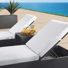 Modway Tahoe 3-Piece Outdoor Patio Powder-Coated Aluminum Chaise Lounge Set