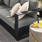 Modway Tahoe 5-Piece Outdoor Patio Powder-Coated Aluminum Sectional Sofa Set