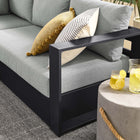 Modway Tahoe 5-Piece Outdoor Patio Powder-Coated Aluminum Sectional Sofa Set