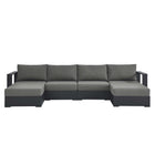 Modway Tahoe 4-Piece Outdoor Patio Powder-Coated Aluminum Sectional Sofa Set