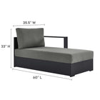 Modway Tahoe 4-Piece Outdoor Patio Powder-Coated Aluminum Sectional Sofa Set