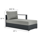 Modway Tahoe 4-Piece Outdoor Patio Powder-Coated Aluminum Sectional Sofa Set