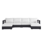 Modway Tahoe 4-Piece Outdoor Patio Powder-Coated Aluminum Sectional Sofa Set