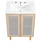 Modway Calla 24" Perforated Metal Bathroom Vanity