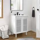 Modway Calla 24" Perforated Metal Bathroom Vanity