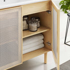 Modway Calla 36" Perforated Metal Bathroom Vanity