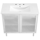 Modway Calla 36" Perforated Metal Bathroom Vanity
