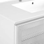 Modway Calla 36" Perforated Metal Bathroom Vanity