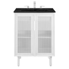 Modway Calla 24" Perforated Metal Bathroom Vanity