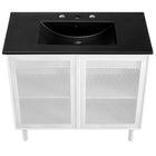 Modway Calla 36" Perforated Metal Bathroom Vanity
