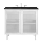 Modway Calla 36" Perforated Metal Bathroom Vanity