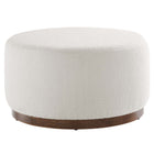 Modway Tilden Large 29" Round Boucle Upholstered Ottoman  