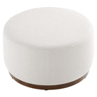 Modway Tilden Large 29" Round Boucle Upholstered Ottoman