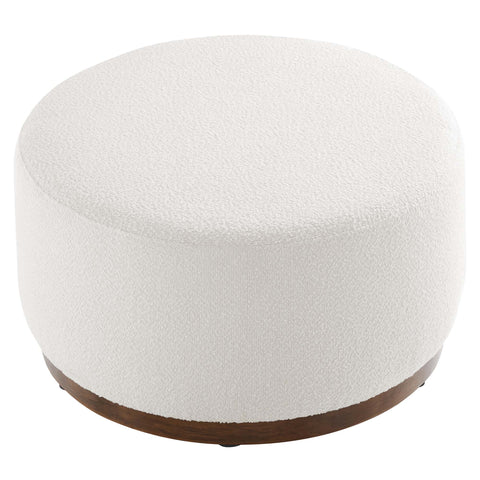 Modway Tilden Large 29" Round Boucle Upholstered Ottoman  
