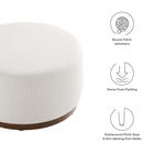 Modway Tilden Large 29" Round Boucle Upholstered Ottoman