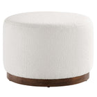 Modway Tilden Large 23" Round Boucle Upholstered Upholstered Ottoman  