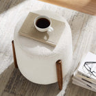 Modway Riven Upholstered Boucle Fabric Ottoman