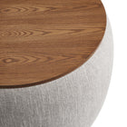 Modway Perla Woven Heathered Fabric Upholstered Storage Ottoman