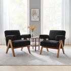 Modway Lyra Boucle Fabric Armchair Set of 2