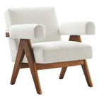 Modway Lyra Boucle Fabric Armchair Set of 2