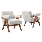 Modway Lyra Fabric Armchair Set of 2  
