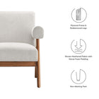 Modway Lyra Fabric Armchair Set of 2