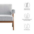 Modway Lyra Fabric Armchair Set of 2