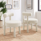 Modway Toulouse Boucle Fabric Dining Chair Set of 2