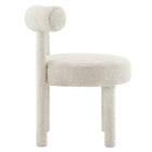 Modway Toulouse Boucle Fabric Dining Chair Set of 2