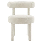 Modway Toulouse Boucle Fabric Dining Chair Set of 2