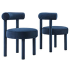 Modway Toulouse Performance Velvet Dining Chair Set of 2  