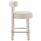 Modway Toulouse Boucle Fabric Counter Stool Set of 2