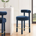 Modway Toulouse Performance Velvet Counter Stool Set of 2