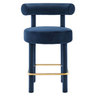 Modway Toulouse Performance Velvet Counter Stool Set of 2