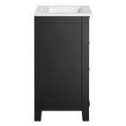 Modway Dixie 24" Solid Wood Bathroom Vanity
