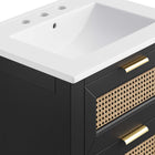 Modway Dixie 24" Solid Wood Bathroom Vanity