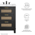 Modway Dixie 24" Solid Wood Bathroom Vanity