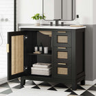 Modway Dixie 36" Solid Wood Bathroom Vanity Cabinet