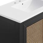 Modway Dixie 36" Solid Wood Bathroom Vanity Cabinet