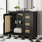 Modway Dixie 36" Solid Wood Bathroom Vanity Cabinet